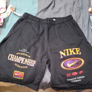 Nike black champion cotton shorts size Medium